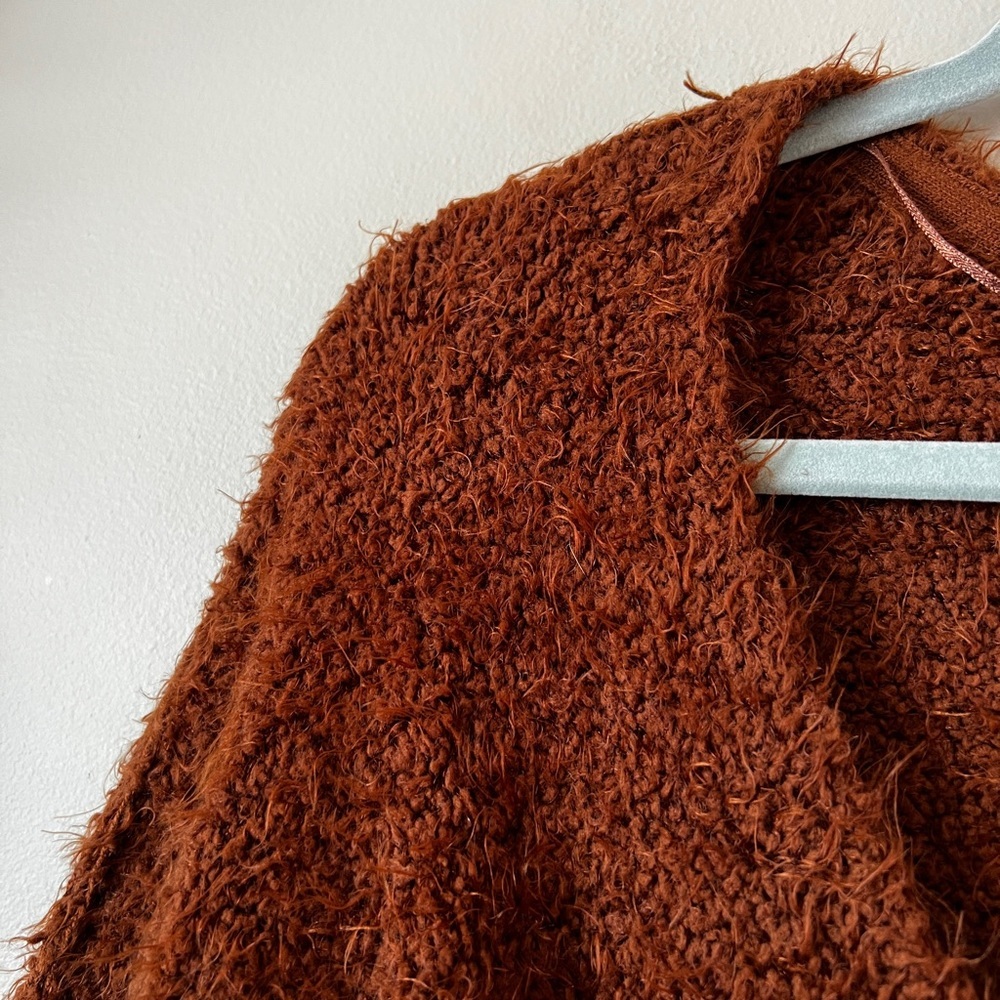 Free People Icing fuzzy oversized sweater pullover L - Picture 4 of 9